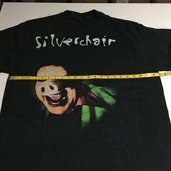 Silverchair Frogstomp Tour T-Shirt XL Faded Black Pig man Brockum Modern - Picture 5 of 6
